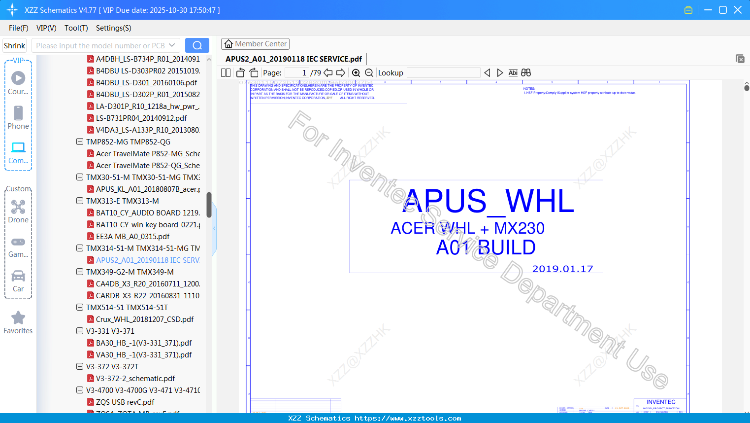 Laptop ACER APUS2_A01_20190118 IEC SERVICE